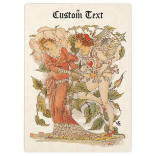 Carpeta De Pinza Arte Victoriano Antiguo, Rosa por Walter Crane