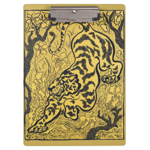 Carpeta De Pinza Arte vintage Art Nouveau de Paul Ranson Tigre Amar