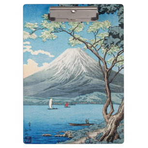 Carpeta De Pinza Arte vintage japonés del Monte Fuji y el lago Yama
