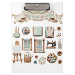 Carpeta De Pinza Artes lindas, manualidades y elementos de costura
