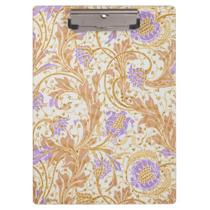 Carpeta De Pinza Artes y Oficios Walter Crane Arte Floral Púrpura
