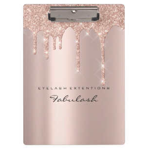 Carpeta De Pinza Artista de maquillaje Brown Wax Lashes Spark Drin 