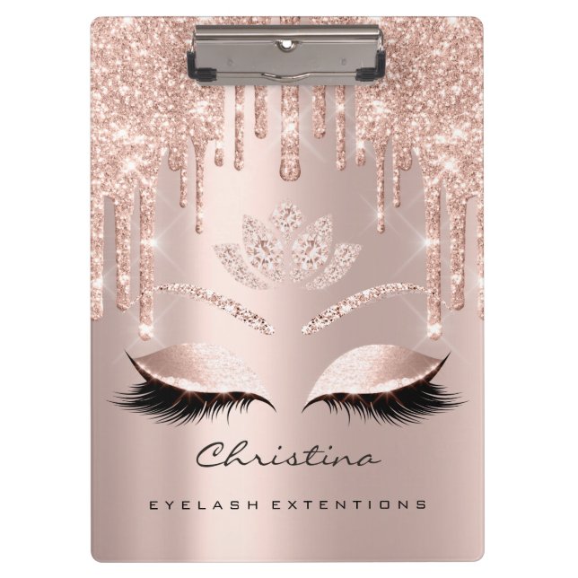 Carpeta De Pinza Artista de maquillaje Browns Lashes Spark Diamond  (Anverso)