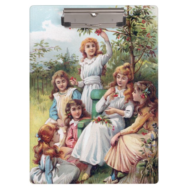 Carpeta De Pinza ~ ARTISTA EVELYN S HARDY ~ Un montón de cerezas ~ (Anverso)