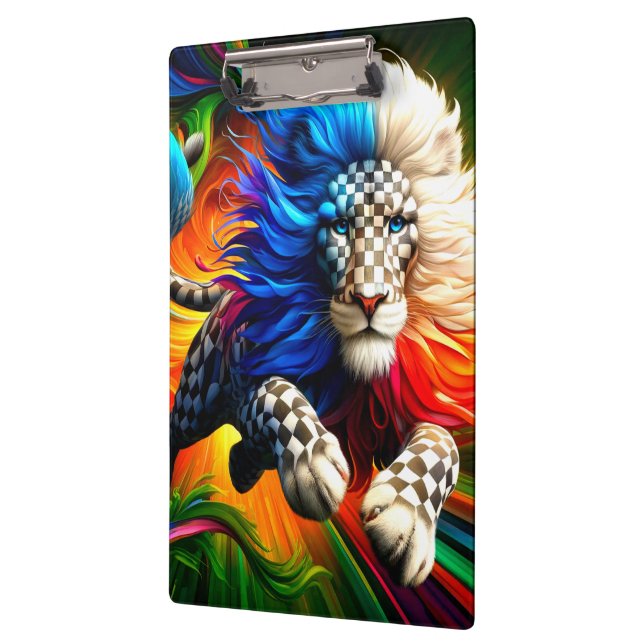Carpeta De Pinza Artsy Lion (Izquierda)