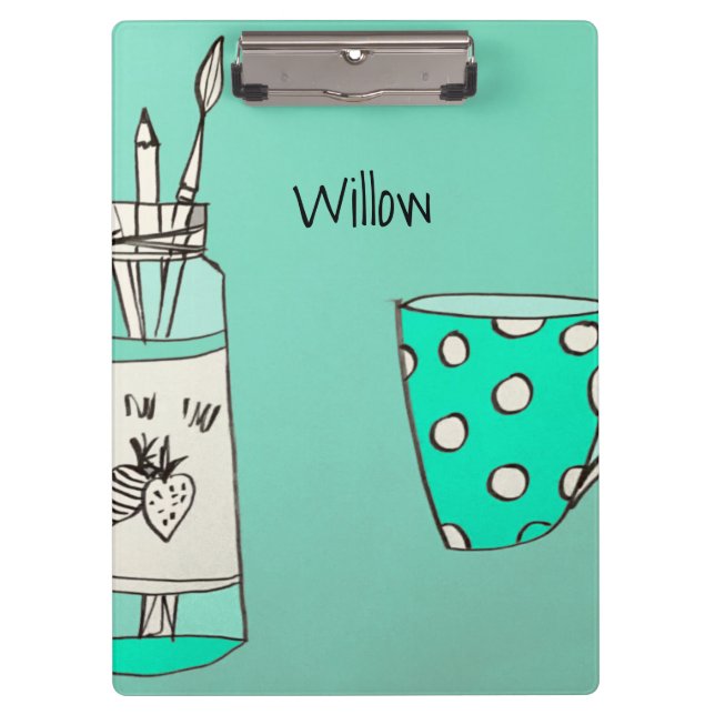 Carpeta De Pinza Arty 1 Clipboard Customizable (Anverso)