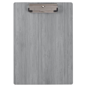 Carpeta De Pinza Ash Gray Bamboo Madera Grano