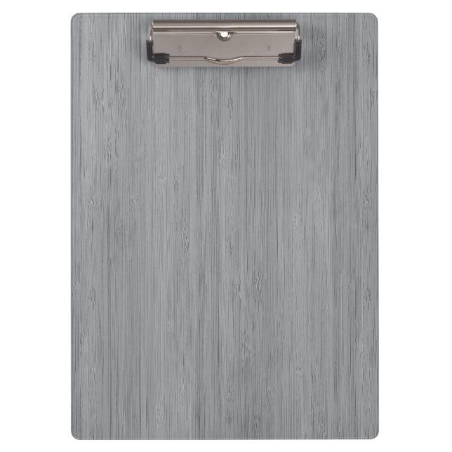 Carpeta De Pinza Ash Gray Bamboo Madera Grano (Anverso)