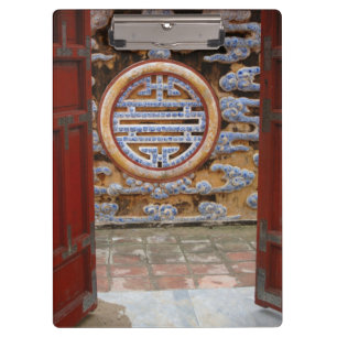 Carpeta De Pinza Asia, Vietnam. Pared ornamental en la Ciudadela