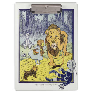 Carpeta De Pinza Asistente vintage de Oz Dorothy y León Cobarde