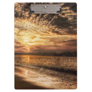 Carpeta De Pinza Asombroso amanecer en la playa