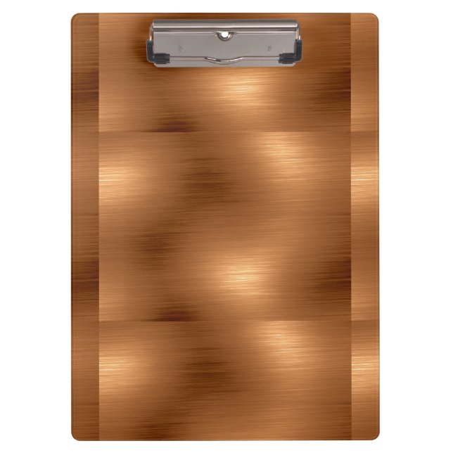 Carpeta De Pinza Aspecto de cobre cepillado (Anverso)