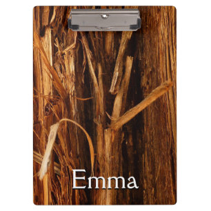 Carpeta De Pinza Aspecto de la corteza de madera con textura de ced