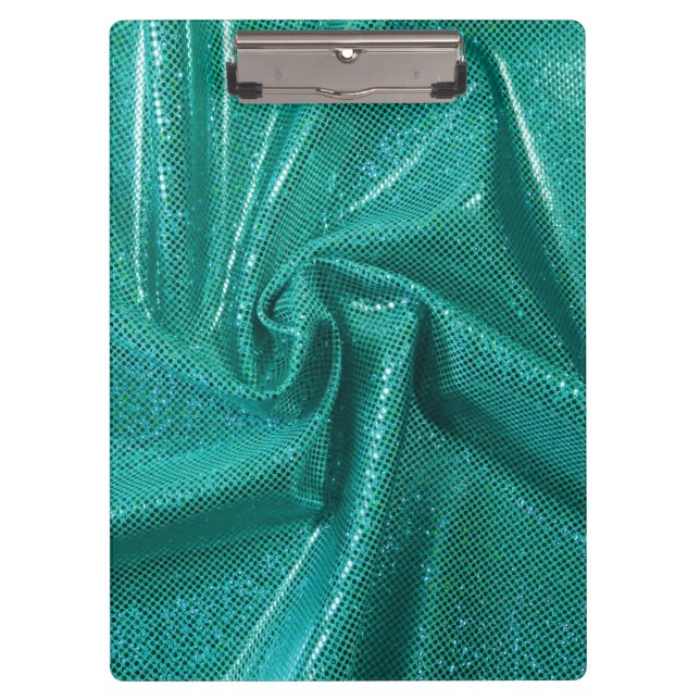 Carpeta De Pinza Aspecto metálico verde verde azulado purpurina sec (Anverso)
