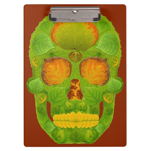 Carpeta De Pinza Aspen Leaf Skull 10 (Anverso)