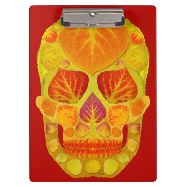 Carpeta De Pinza Aspen Leaf Skull 13 (Anverso)