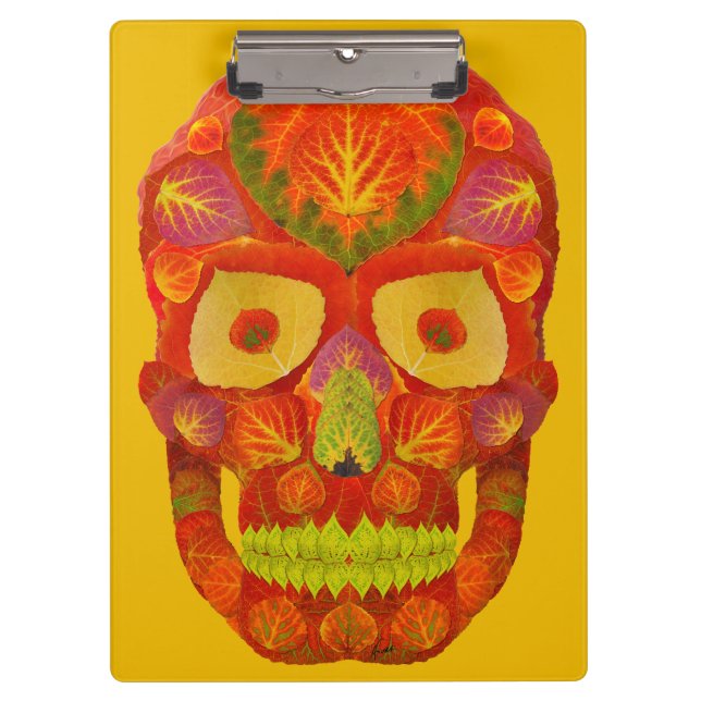 Carpeta De Pinza Aspen Leaf Skull 16 (Anverso)