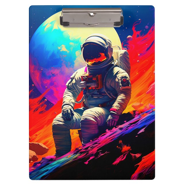 Carpeta De Pinza Astronauta (Anverso)