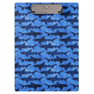 Carpeta De Pinza Ataque azul del tiburón del océano