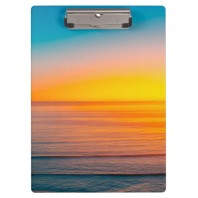 Carpeta De Pinza Atardecer de playa (Anverso)