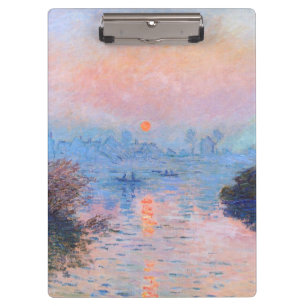 Carpeta De Pinza Atardecer en el Sena Claude Monet