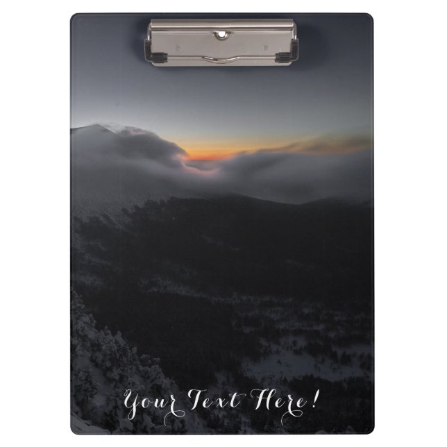 Carpeta De Pinza Atardecer volcánico sobre majestuosos picos de mon (Anverso)