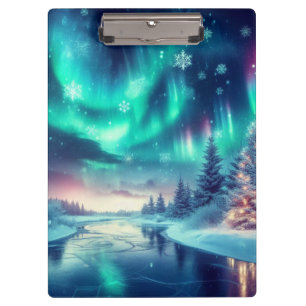 Carpeta De Pinza aurora borealis/Navidades/invierno