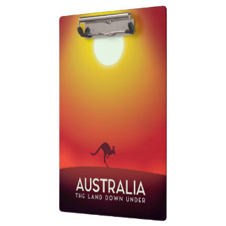 Carpeta De Pinza Australia "El suelo bajo" estampado de vacaciones.