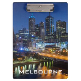 Carpeta De Pinza Australia, Victoria, Melbourne, horizonte con