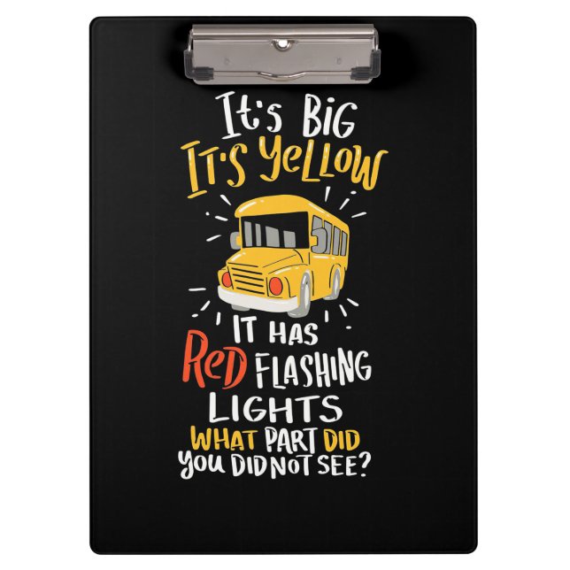 Carpeta De Pinza Autobús escolar es grande y amarillo (Anverso)