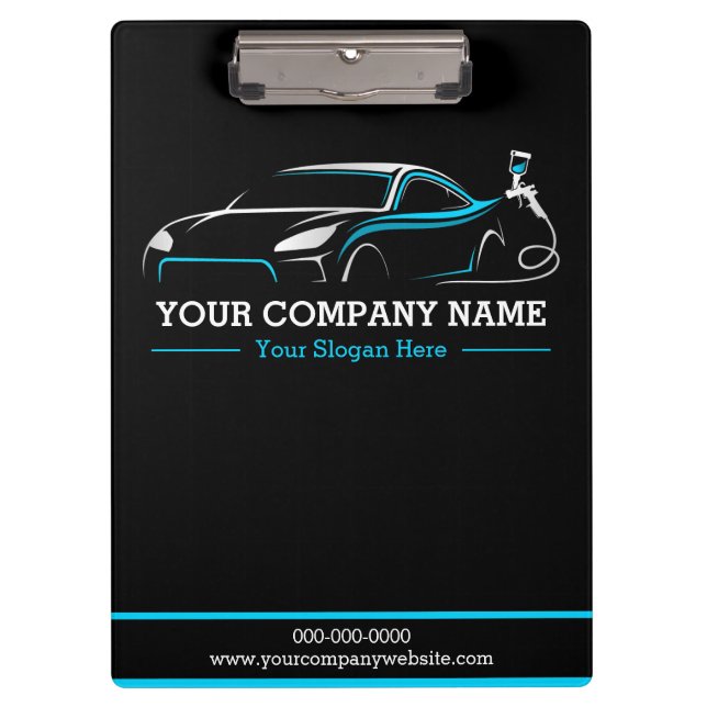 Carpeta De Pinza Automoción de la tienda de pintura de cuerpo autom (Anverso)