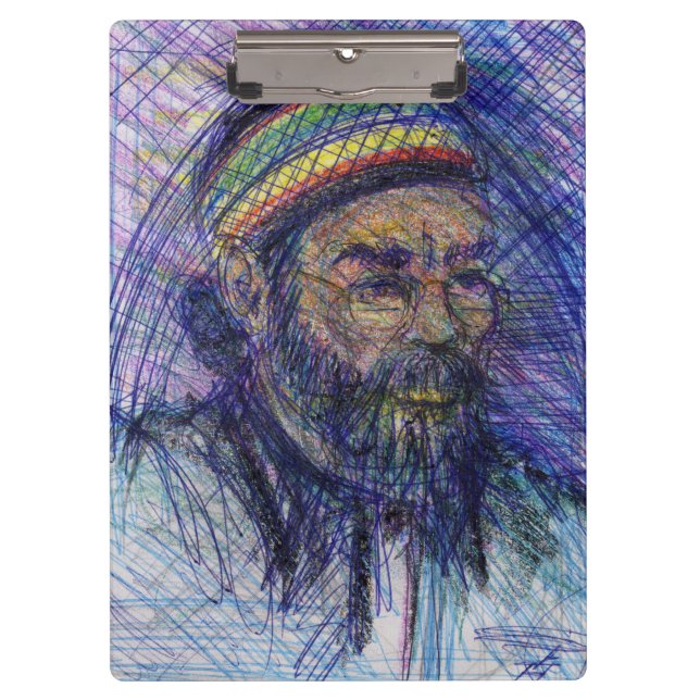 Carpeta De Pinza Autorretrato de Luther Hampton (Anverso)