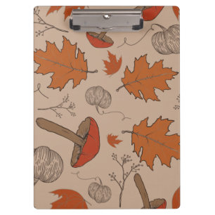 Carpeta De Pinza Autumn Mushrooms