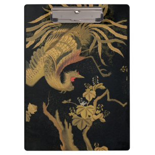 Carpeta De Pinza Ave dorado Antídoto clásico japonés