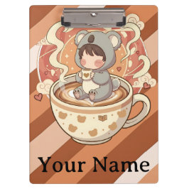 Carpeta De Pinza Aventura Profesional de Koala Chibi Lindo