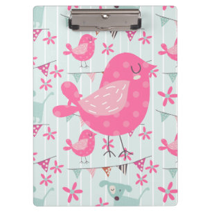 Carpeta De Pinza Aves, perros, carteles, flores