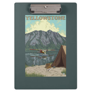 Carpeta De Pinza Avión y pesca - nacional de Bush de Yellowstone