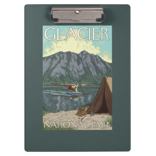 Carpeta De Pinza Avión y pesca - Parque Nacional Glacier, TA de