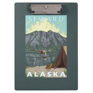 Carpeta De Pinza Avión y pesca - Seward, Alaska de Bush