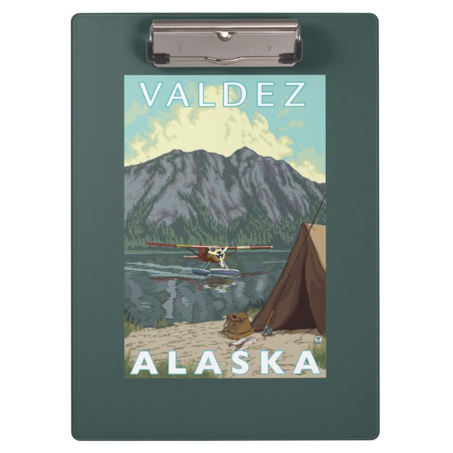 Carpeta De Pinza Avión y pesca - Valdez, Alaska de Bush (Anverso)