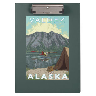 Carpeta De Pinza Avión y pesca - Valdez, Alaska de Bush