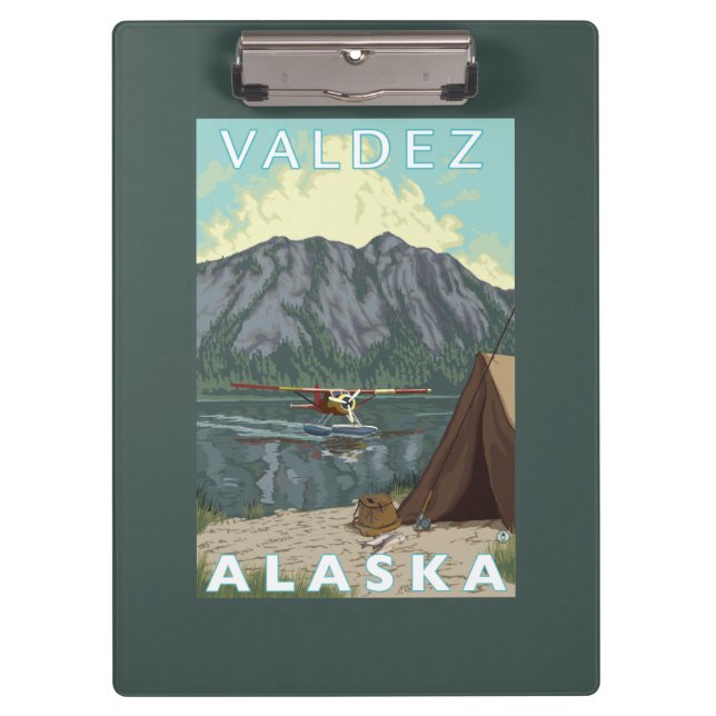 Carpeta De Pinza Avión y pesca - Valdez, Alaska de Bush (Anverso)