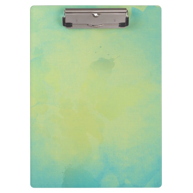 Carpeta De Pinza Azul acuático y verde (Anverso)