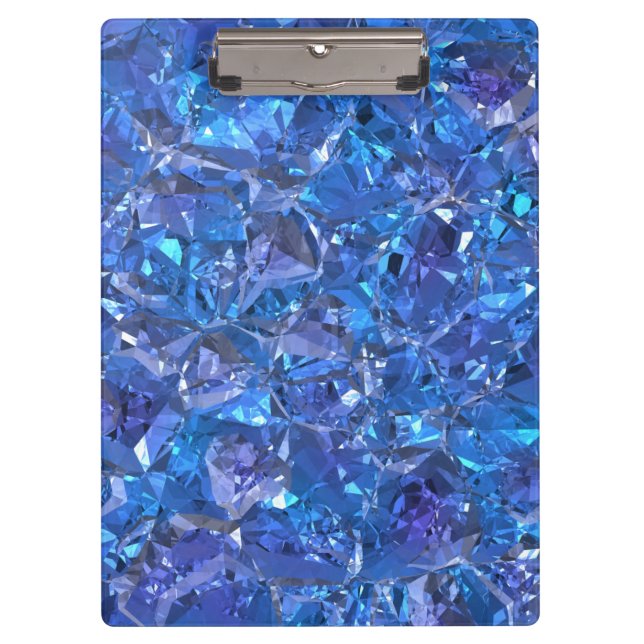 Carpeta De Pinza Azul cristalino y púrpura (Anverso)