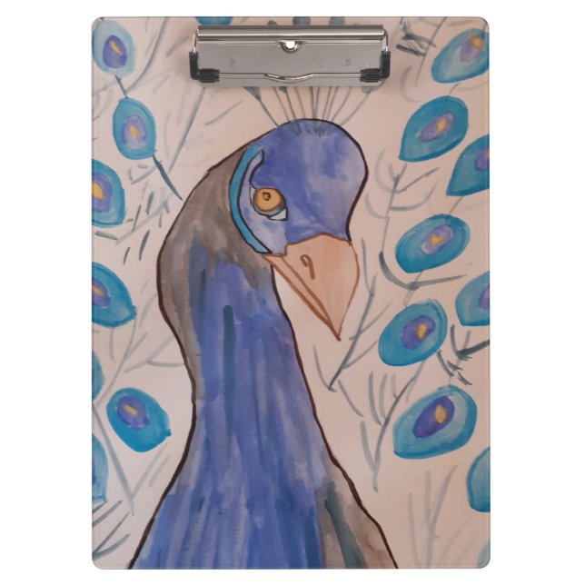 Carpeta De Pinza Azul pavo real (Anverso)
