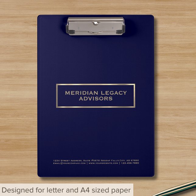 Carpeta De Pinza Azul y oro profesionales (Subido por el creador)