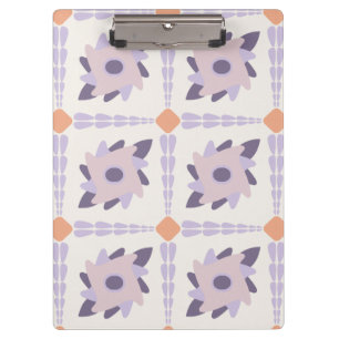 Carpeta De Pinza Azulejo decorativo colorido púrpura pastel