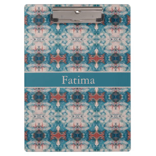 Carpeta De Pinza Azure Bloom, personalizado