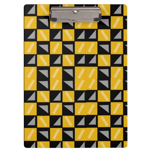Carpeta De Pinza Back to School Chessboard Pattern – Rulers & Trian (Anverso)