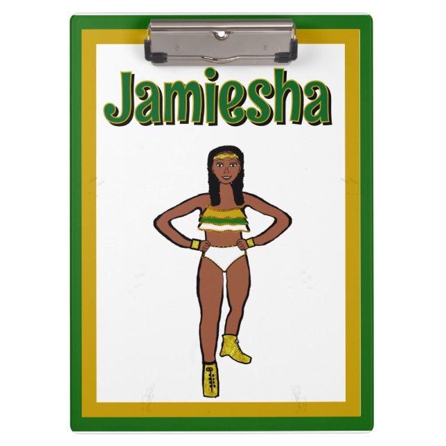 Carpeta De Pinza Bailarín blanco de oro verde #1 (Anverso)